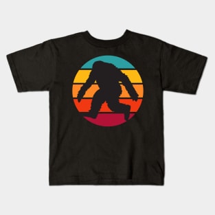 Big Foot Retro Vintage Sunset Kids T-Shirt